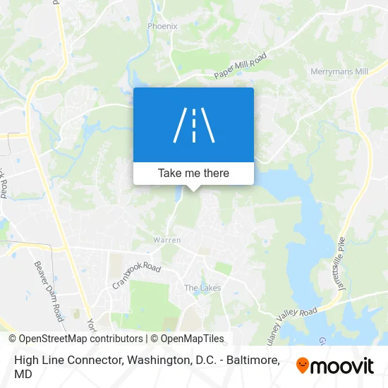 High Line Connector map
