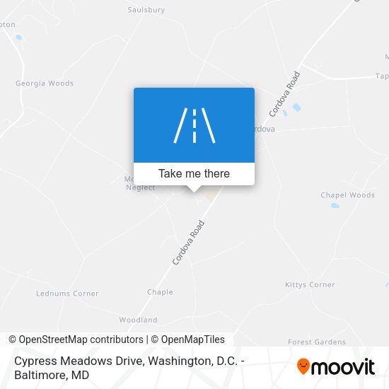 Cypress Meadows Drive map