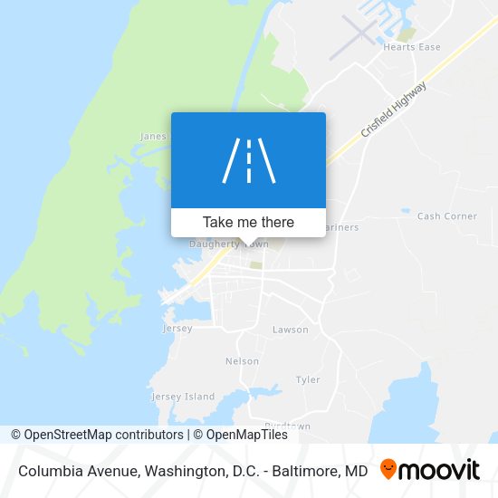 Mapa de Columbia Avenue
