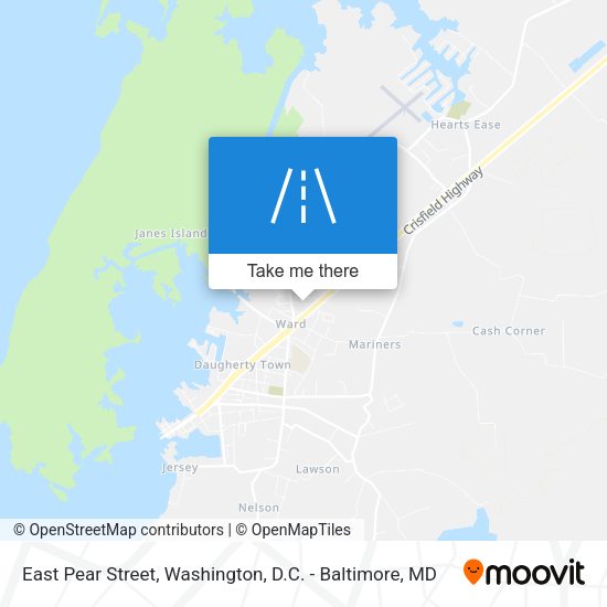 East Pear Street map