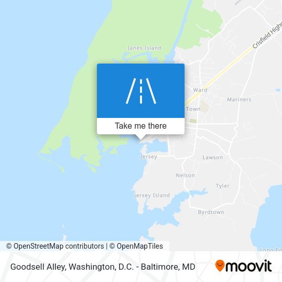 Mapa de Goodsell Alley