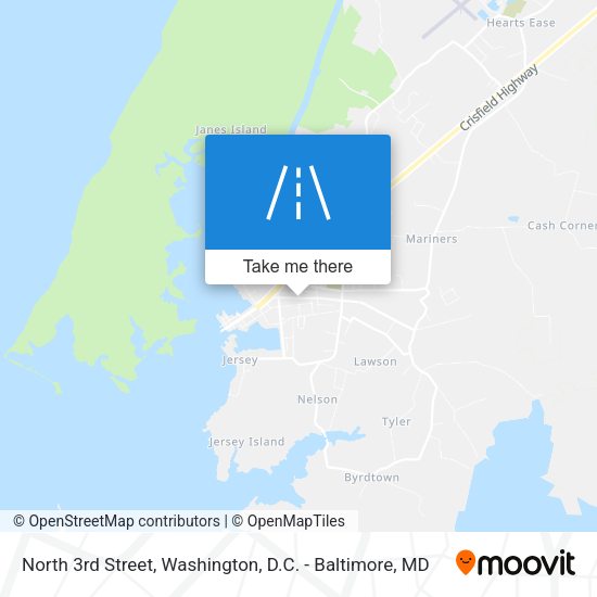 North 3rd Street map