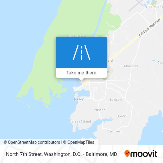 North 7th Street map