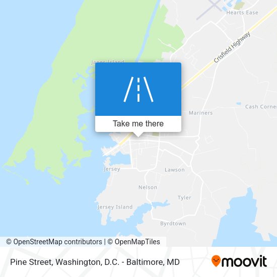 Pine Street map