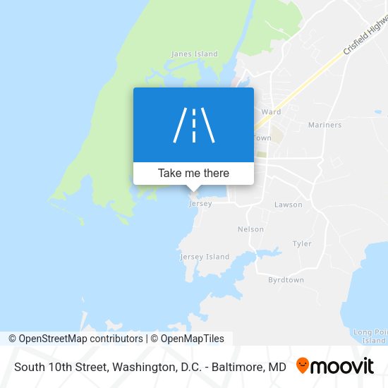 Mapa de South 10th Street