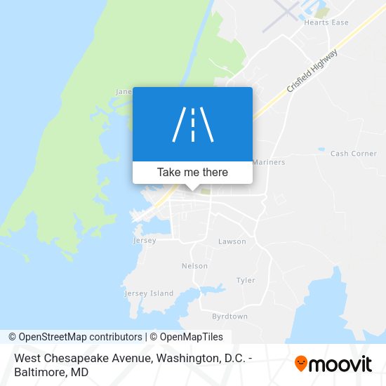 West Chesapeake Avenue map