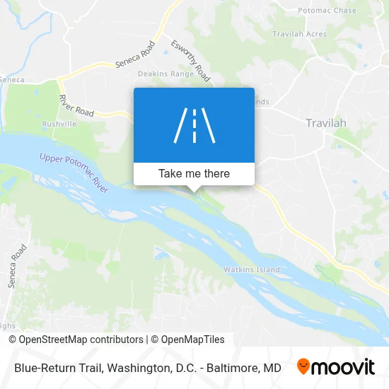 Blue-Return Trail map