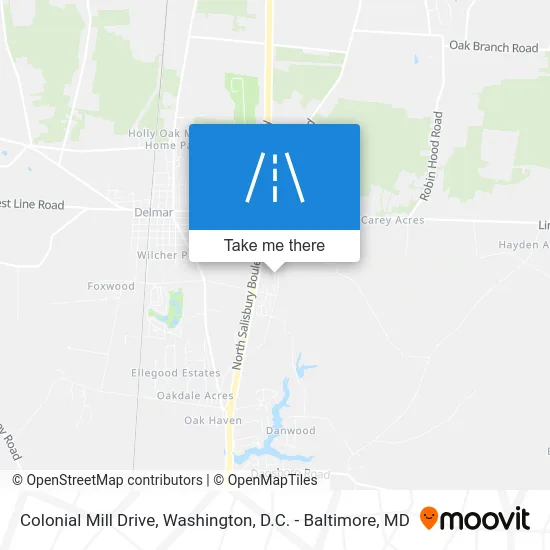 Colonial Mill Drive map