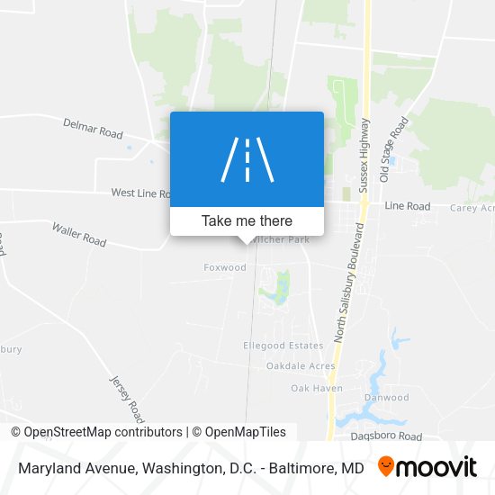 Maryland Avenue map
