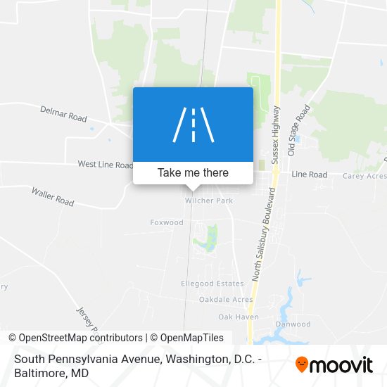South Pennsylvania Avenue map