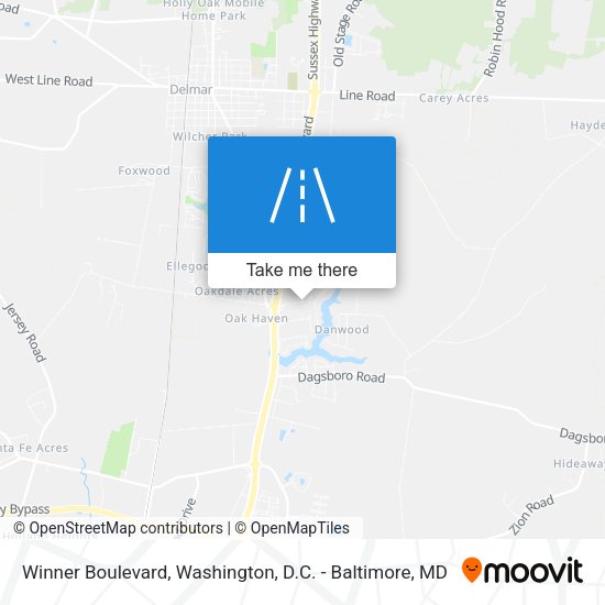 Mapa de Winner Boulevard