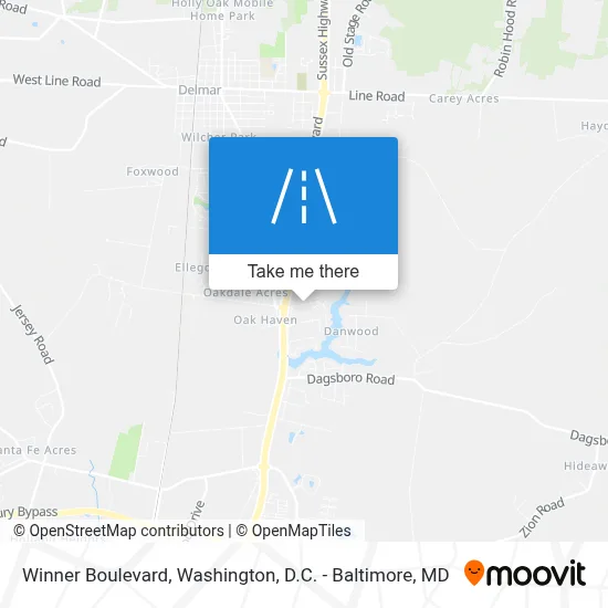 Winner Boulevard map