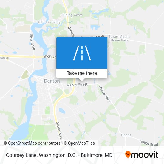 Coursey Lane map
