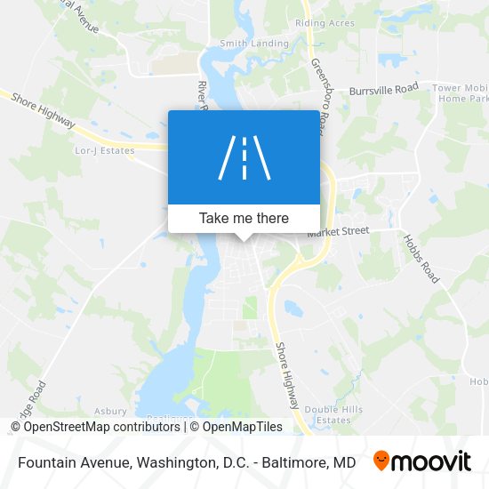 Mapa de Fountain Avenue