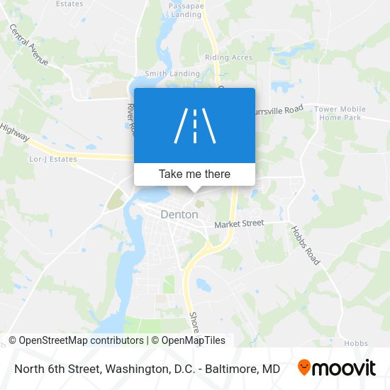 North 6th Street map