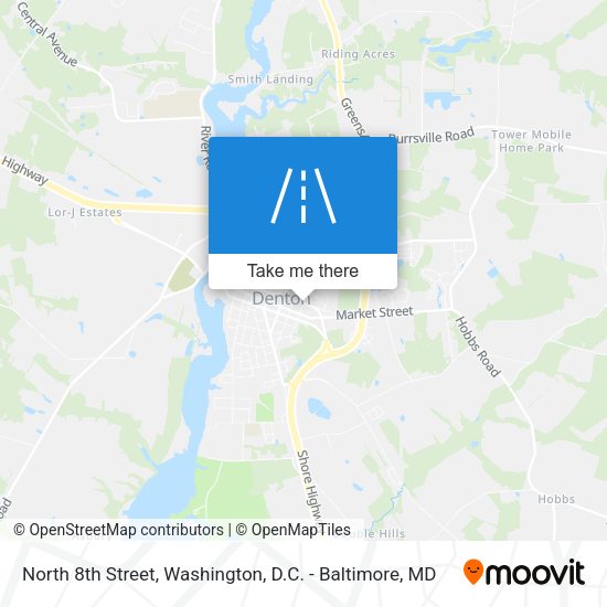 Mapa de North 8th Street