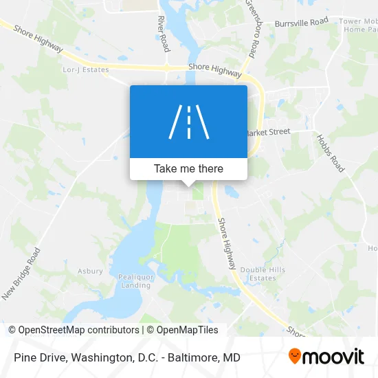 Pine Drive map