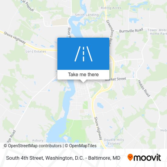 Mapa de South 4th Street