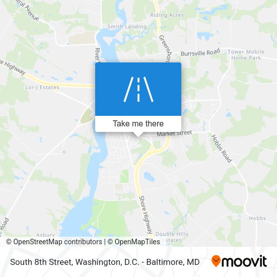 South 8th Street map