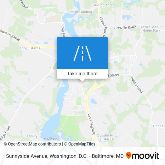 Mapa de Sunnyside Avenue