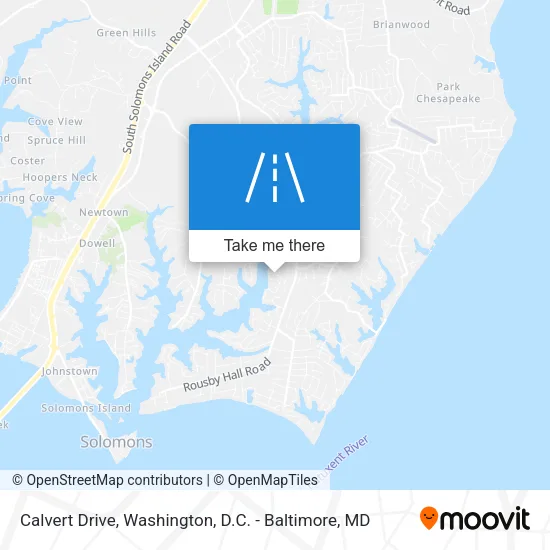 Calvert Drive map