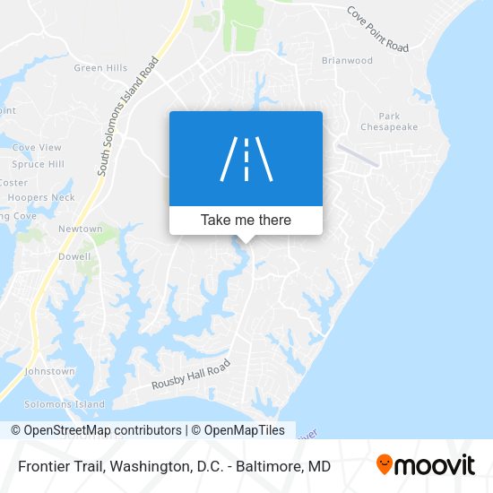 Frontier Trail map