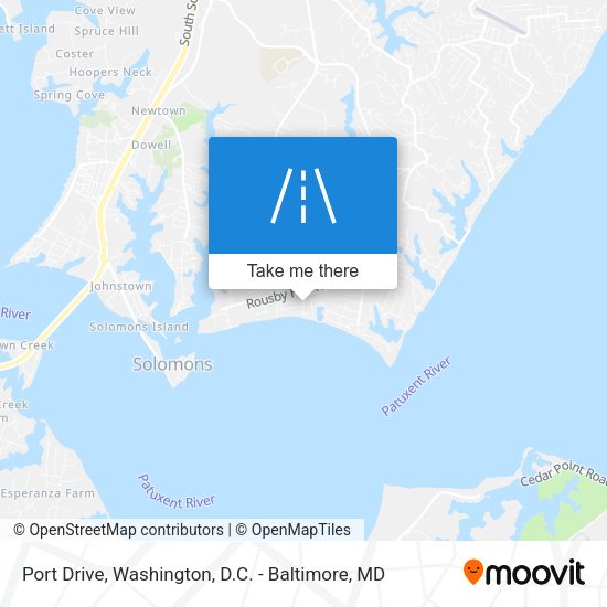 Port Drive map