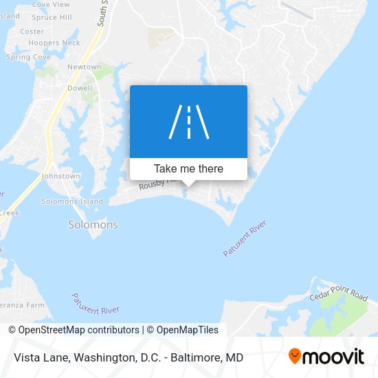Vista Lane map