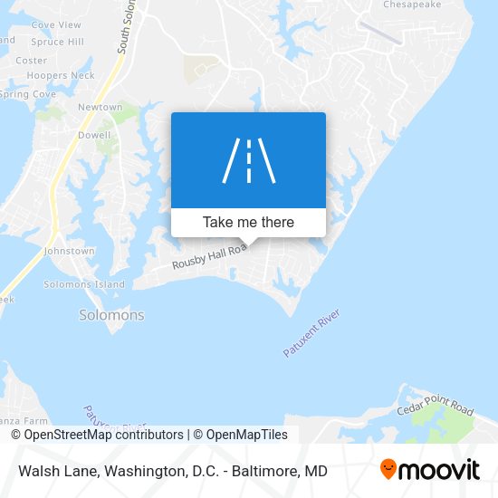 Walsh Lane map
