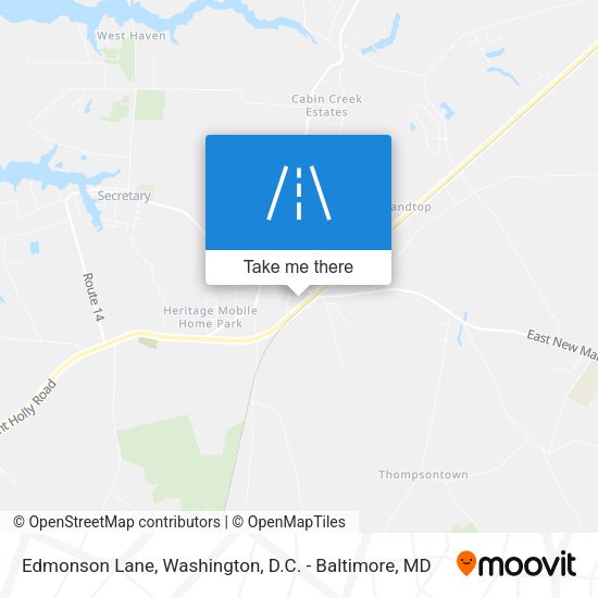 Edmonson Lane map
