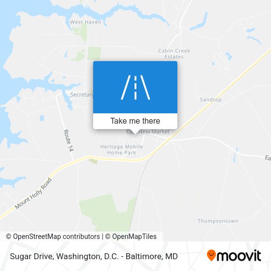 Sugar Drive map