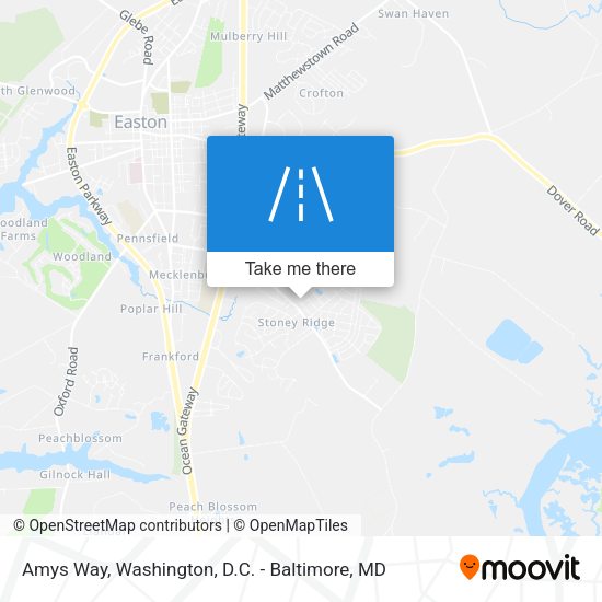 Amys Way map