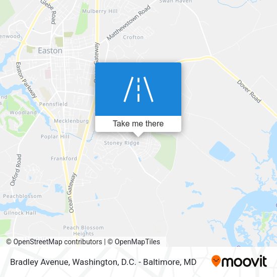 Bradley Avenue map