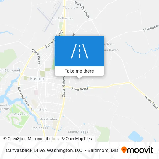 Canvasback Drive map