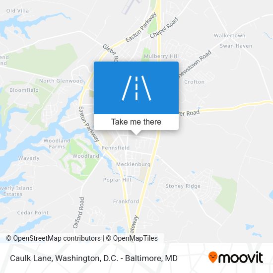 Caulk Lane map