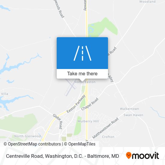 Centreville Road map
