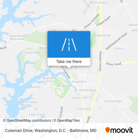 Coleman Drive map
