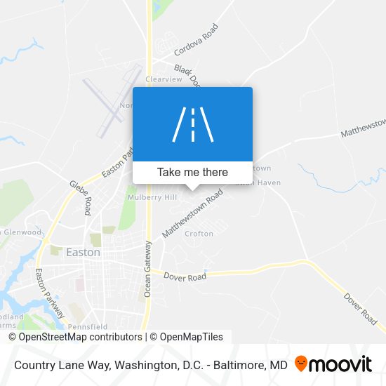 Country Lane Way map