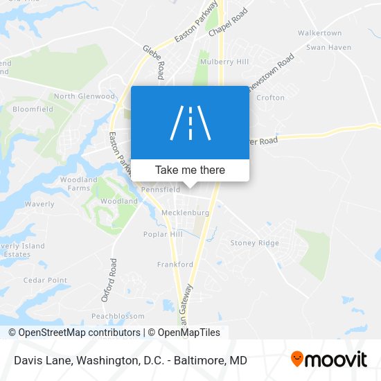 Davis Lane map
