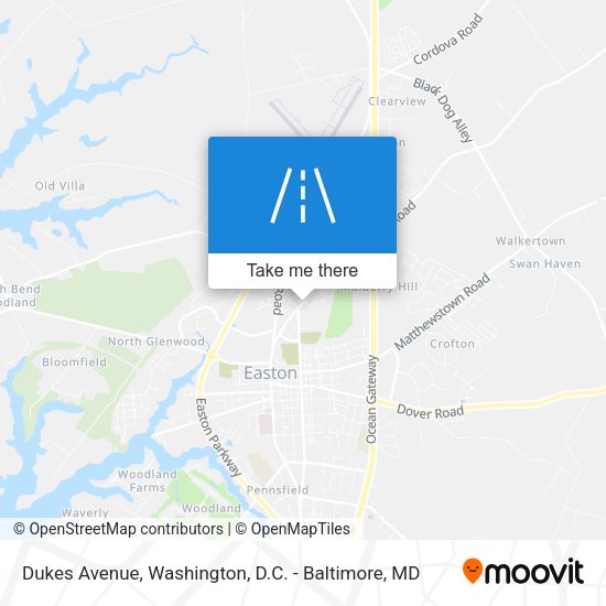 Mapa de Dukes Avenue