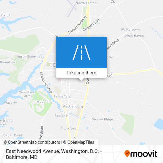 Mapa de East Needwood Avenue