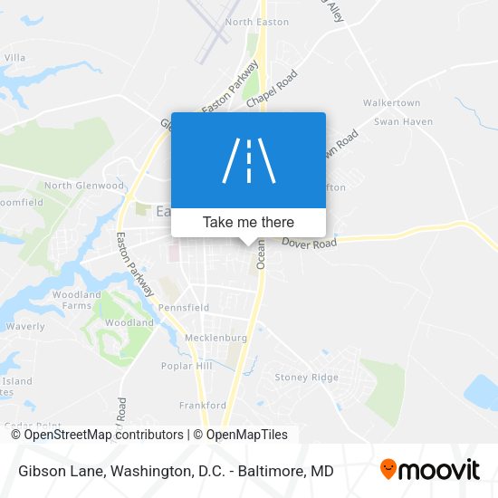 Gibson Lane map