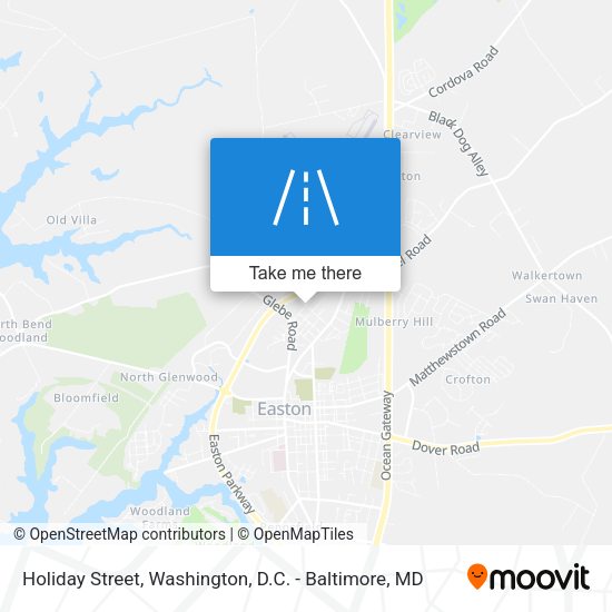 Holiday Street map