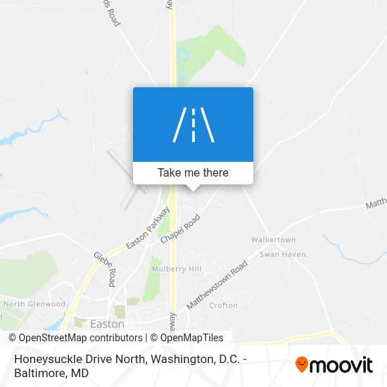 Honeysuckle Drive North map