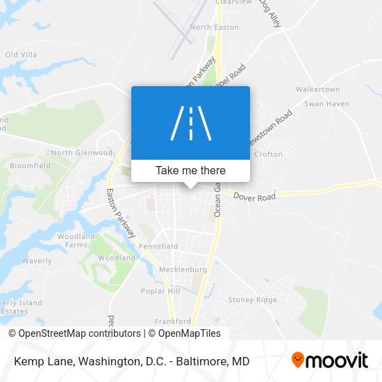 Kemp Lane map