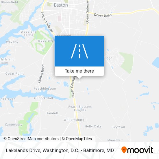 Mapa de Lakelands Drive