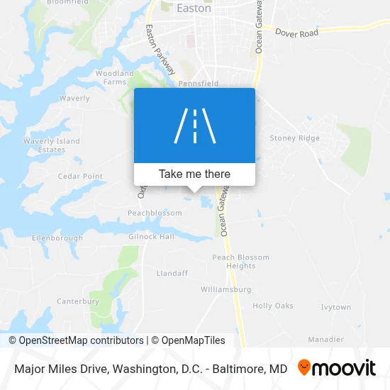 Major Miles Drive map