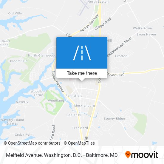 Mapa de Melfield Avenue