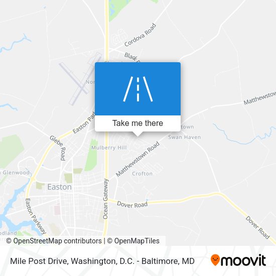 Mile Post Drive map