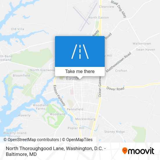 North Thoroughgood Lane map